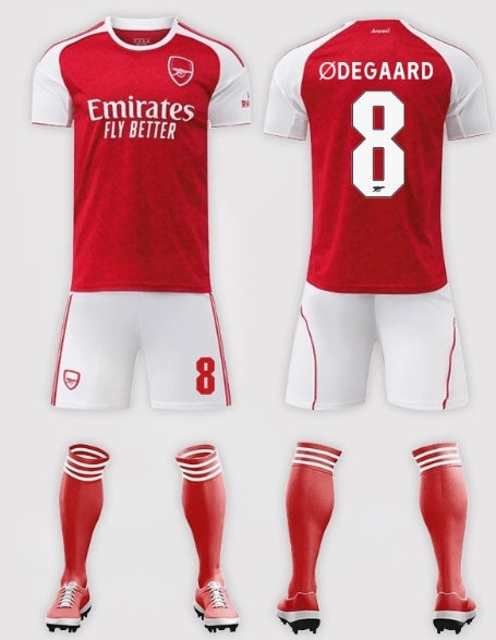 Arsenal 2023-2024 Home Shirt - ØDEGAARD No. 8 Custom Edition