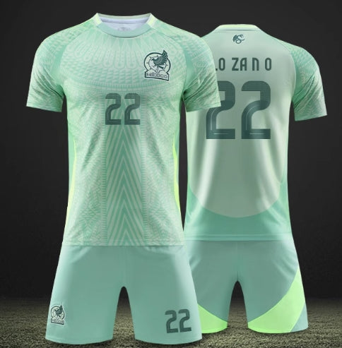 2024 European Cup Mexico National Team Home Jersey Set (Including Socks + Shin Guards) - DN-24