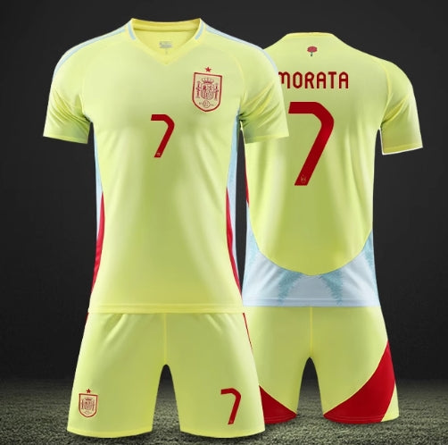 Spanish national team authentic No. 7 jersey Morata same style