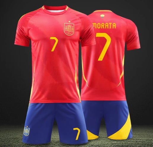 Spanish national team authentic No. 7 jersey Morata same style